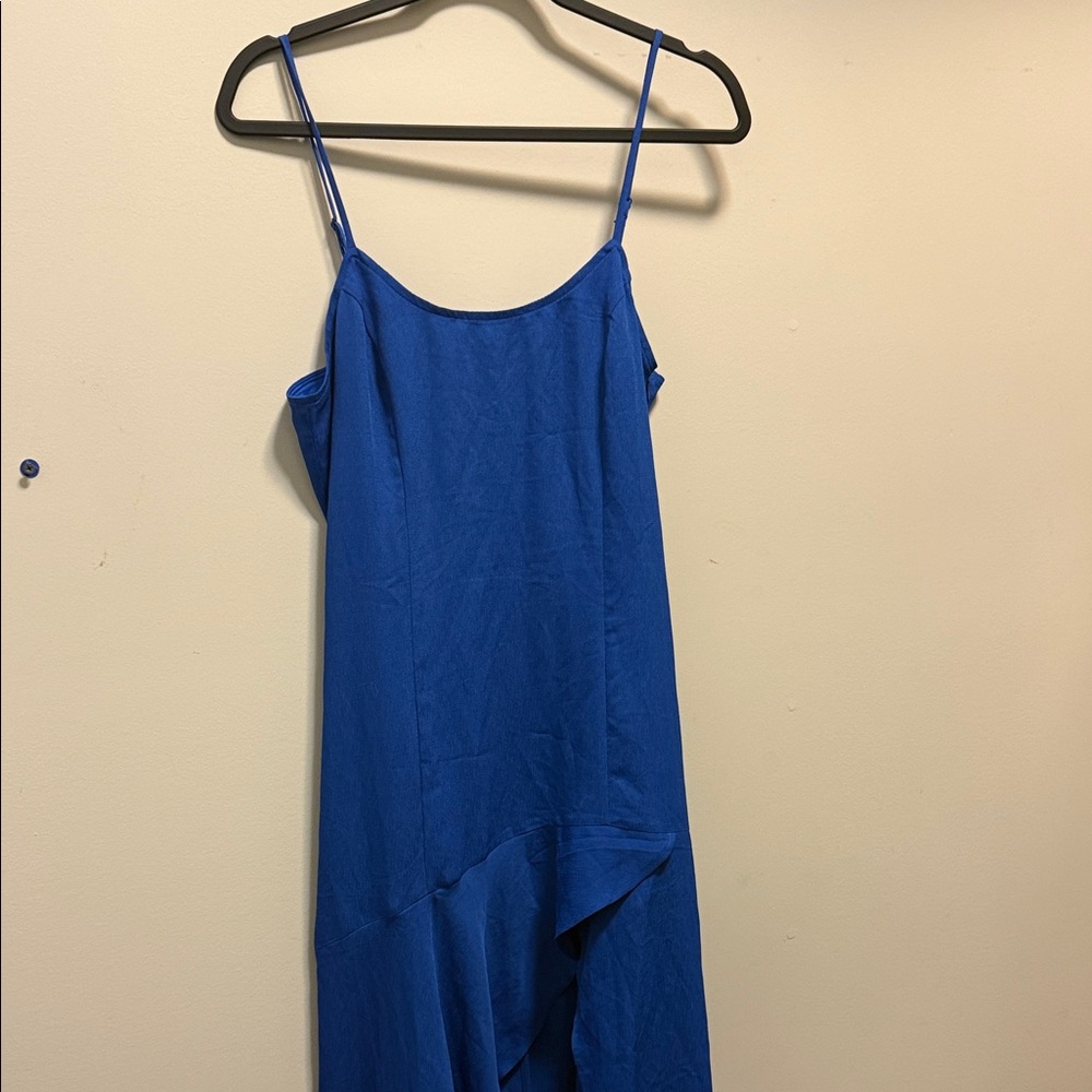 Lulu's Blue Asymmetrical Dress